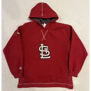 Vintage‎ Majestic St Louis Cardinals Sweatshirt Hoodie Womens Medium Red MLB